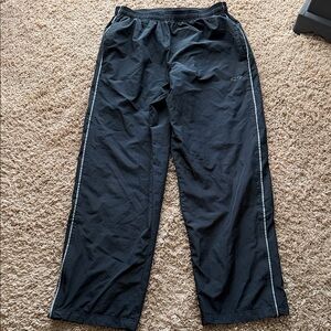Black Athletic warmup Men's wind Pants